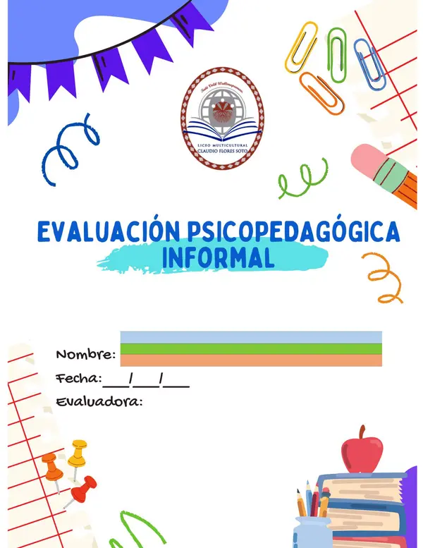 EVALUACION PSICOPEDAGOGICA INFORMA 1 BASICO