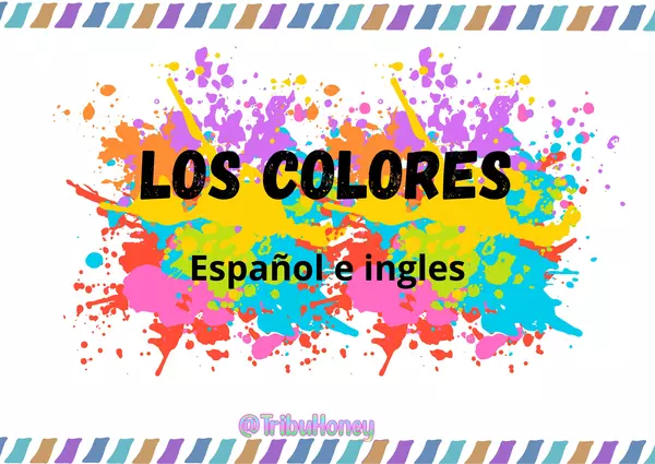 Los colores en ingles y español