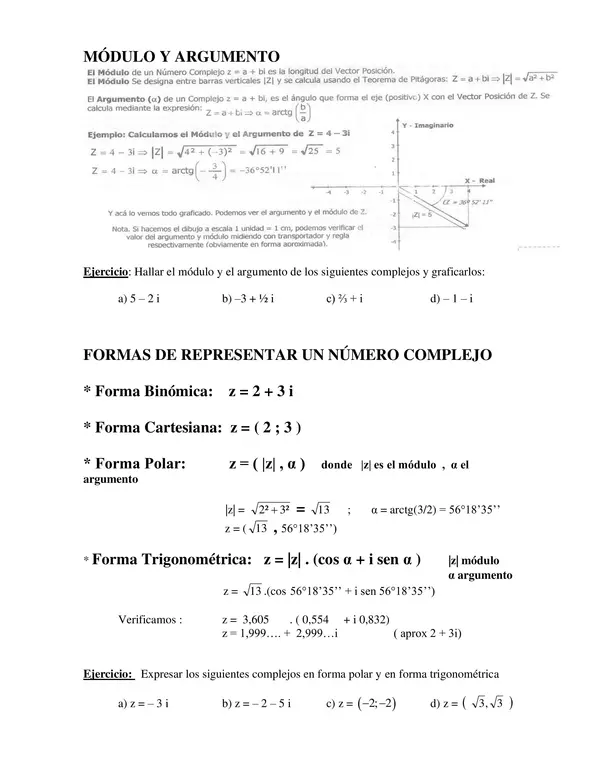 Guia_con_Forma_Polar_y_Trigonometrica, Tercero Medio, matematicas 
