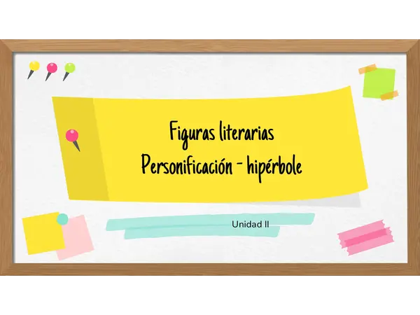 Personificación e hipérbole 
