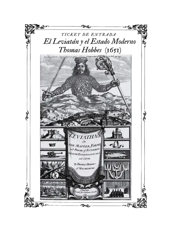 El Leviatán y el Estado Moderno de Thomas Hobbes