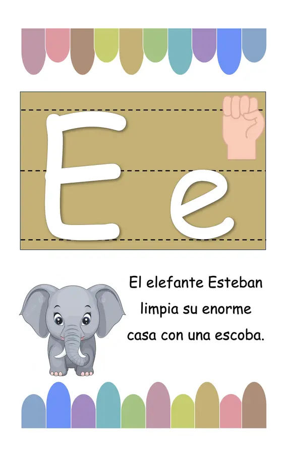 Abecedario con lengua de señas y lecturas cortas 