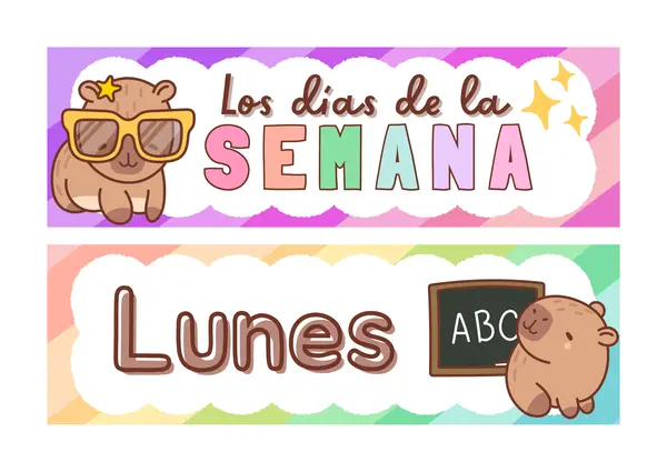 Dias de la semana -  Capibara