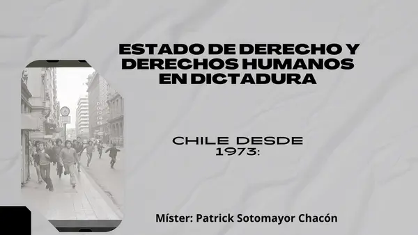  Estado de derecho y derechos humanos en dictadura 