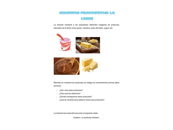 Circuito Productivo de la leche