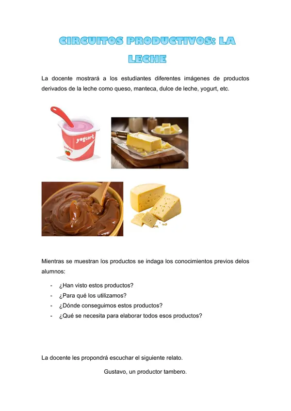 Circuito Productivo de la leche