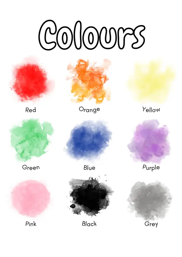 Colores en inglés