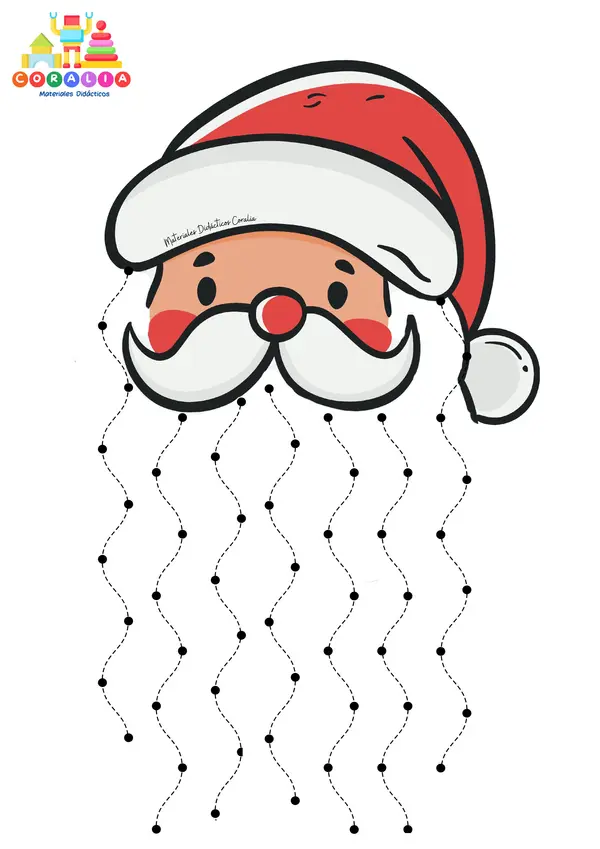 ¡Decora la barba del Viejito Pascuero!