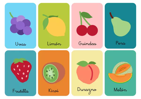 Memorice frutas y verduras 