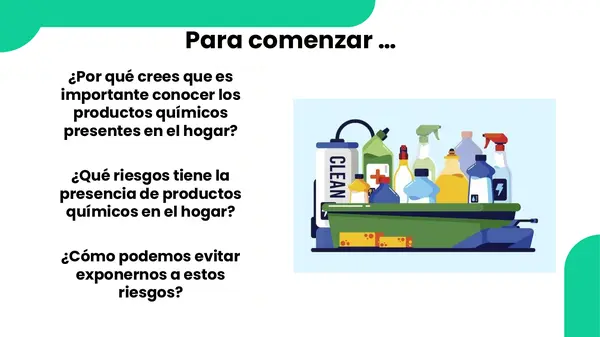 Identificación de sustancias químicas peligrosas en el hogar