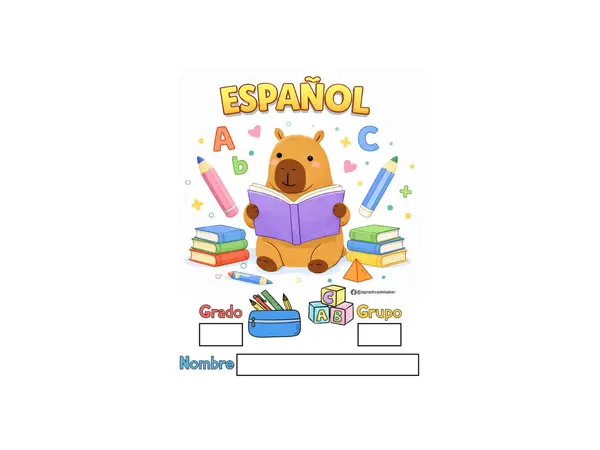 Portadas para Cuadernos con motivo de Capibaras