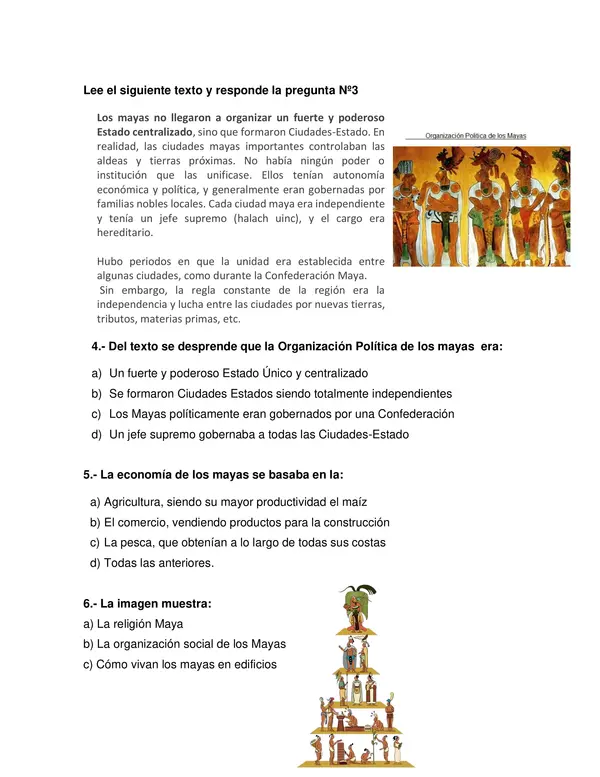 Evaluacion Mayas y Aztecas, Historia