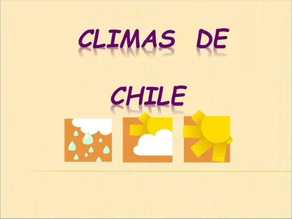 Ppt - Climas de Chile
