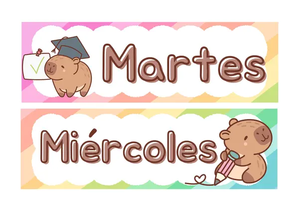 Dias de la semana -  Capibara