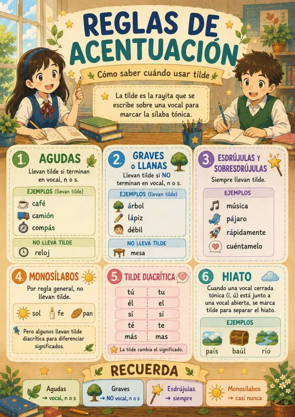 Reglas de acentuación ortográfica