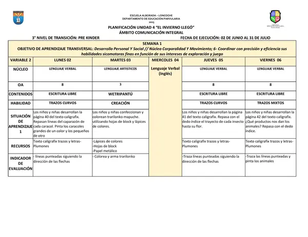 UNIDAD MES DE JUNIO