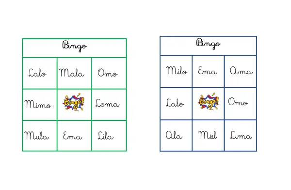 Bingo M/L manuscrita