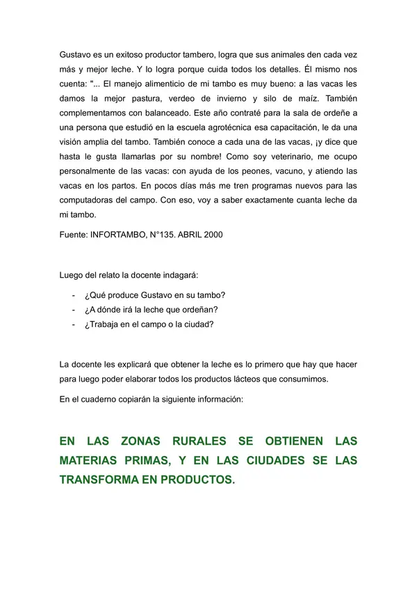Circuito Productivo de la leche