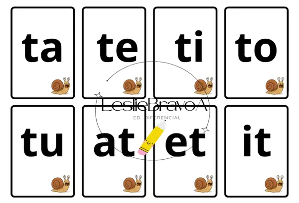 🐌 Caracoles Hambrientos | Juego Pedagógico Editable para Trabajar Vocales, Sílabas y Lectura 📚✨