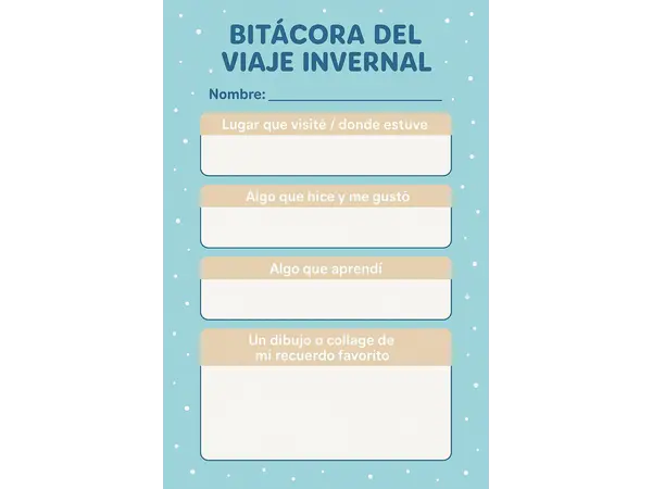 Bitácora vacaciones de invierno