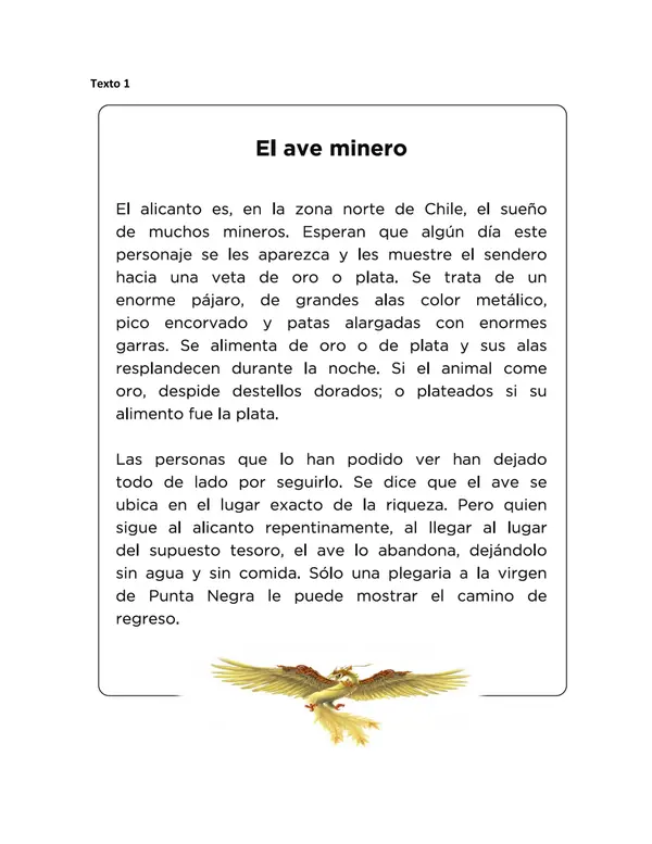 Evaluación mito- leyendas 