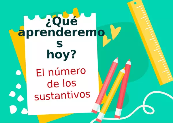 El número de los sustantivos.