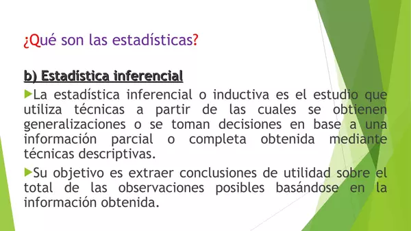 Presentacion Uso de la Estadistica, Octavo Basico, Matematica