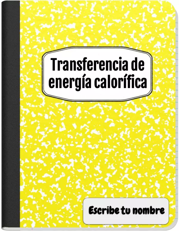 Transferencia energía calorífica cuaderno interactivo digital