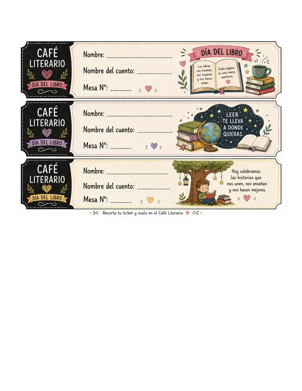 Día del libro - Café literario