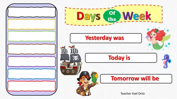 DAYS OF THE WEEK VOCABULARY