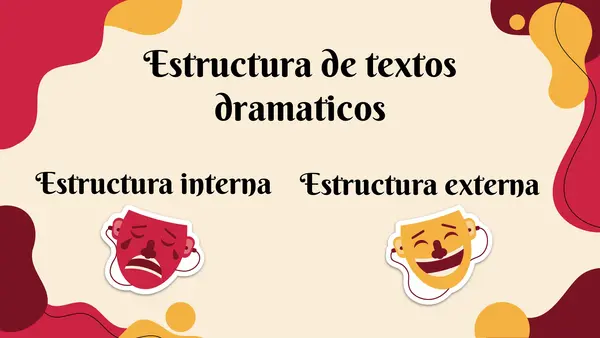 Estructura de textos dramáticos
