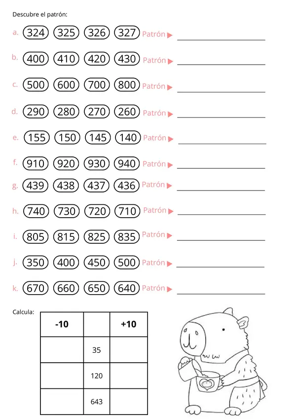Números hasta 1000 - Patrones y Resolución de Problemas