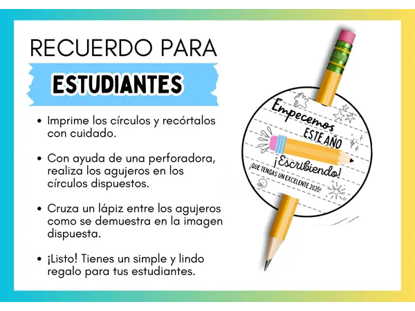 REGALO PRIMER DÍA - RECUERDO PARA LÁPIZ