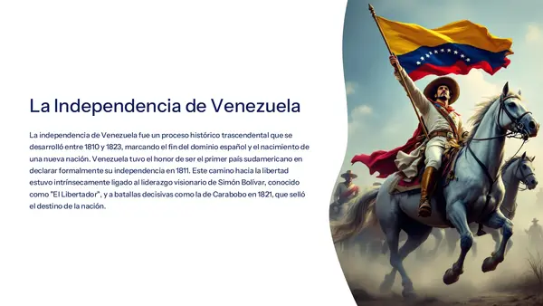 La independencia de Venezuela