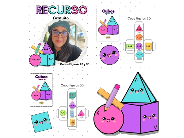 Cubos figuras 2D y 3D