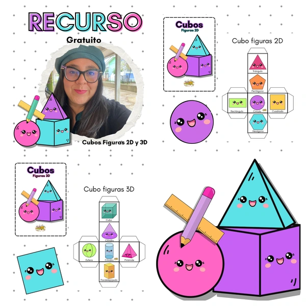 Cubos figuras 2D y 3D