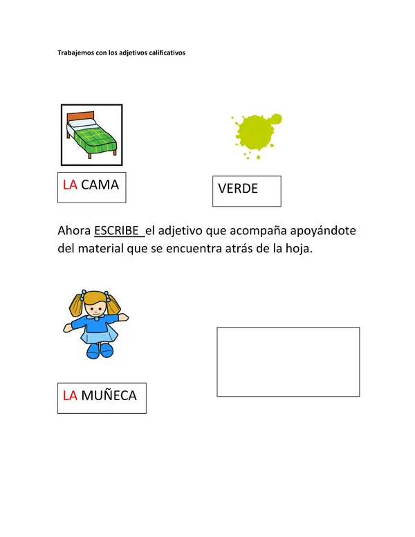 adjetivo calificativo metodo global