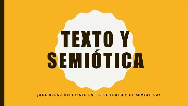 Texto y semiótica