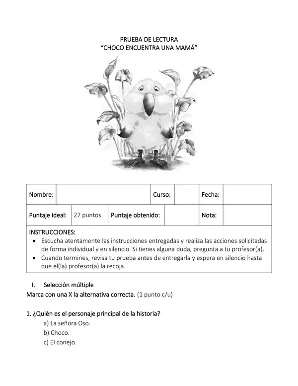 Prueba libro "Choco encuentra una mamá"