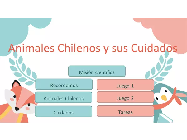 Animales chilenos y sus cuidados 