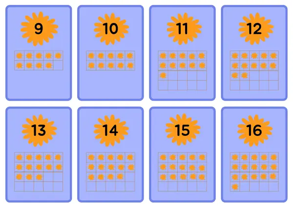 tarjetas de números 