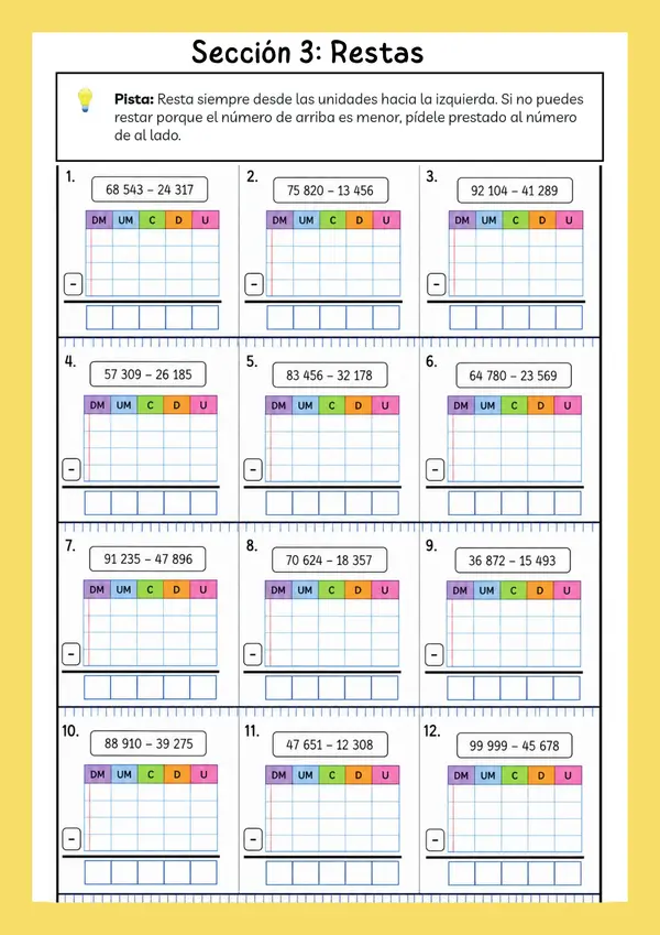 Repaso suma resta y multiplicacion 