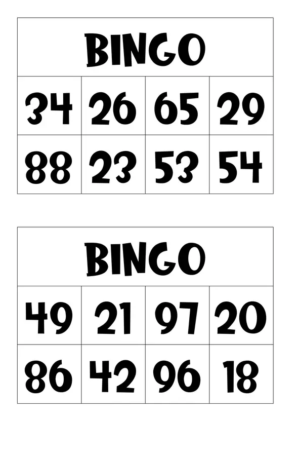 Bingo matemático