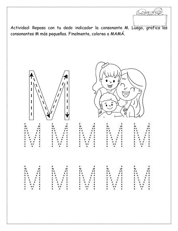 cuadernillo consonante M