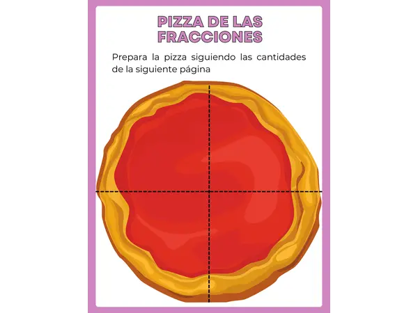 Pizza de las fracciones