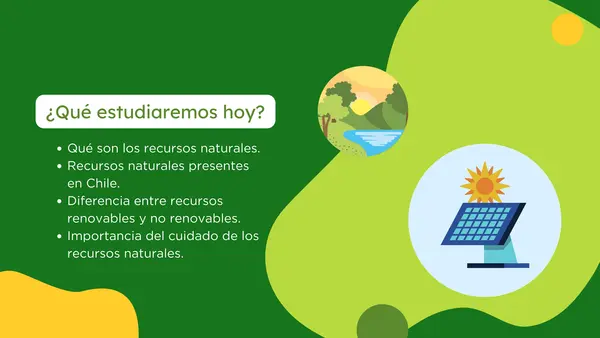 Los recursos renovables y no renovables (5° básico)