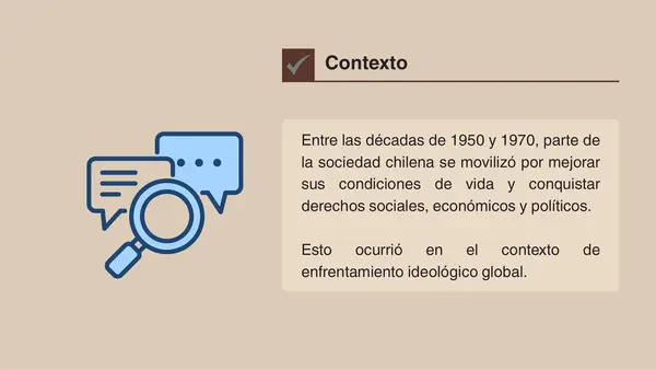 Presentación La sociedad chilena en movimiento II° medio