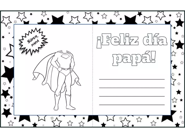 Tarjeta del día del padre editable