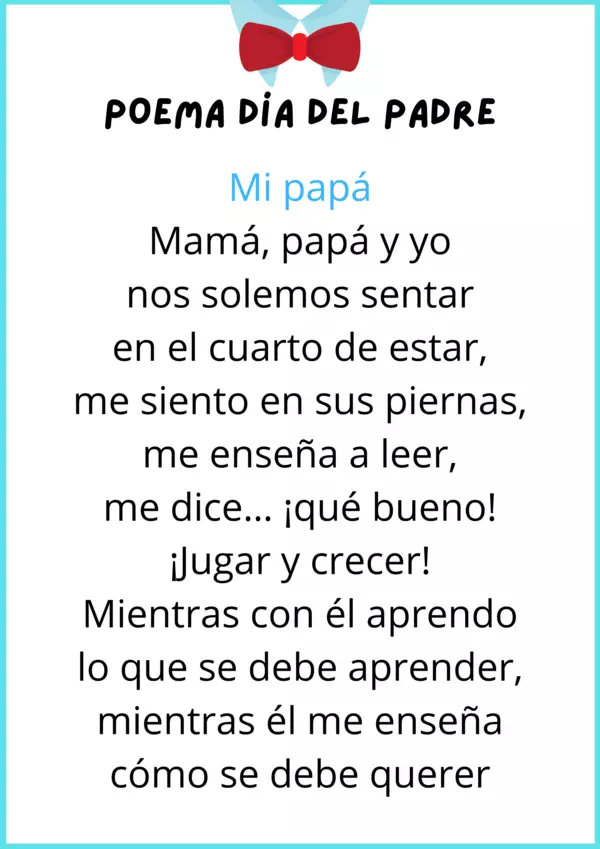 Poema para el Día del Padre.
