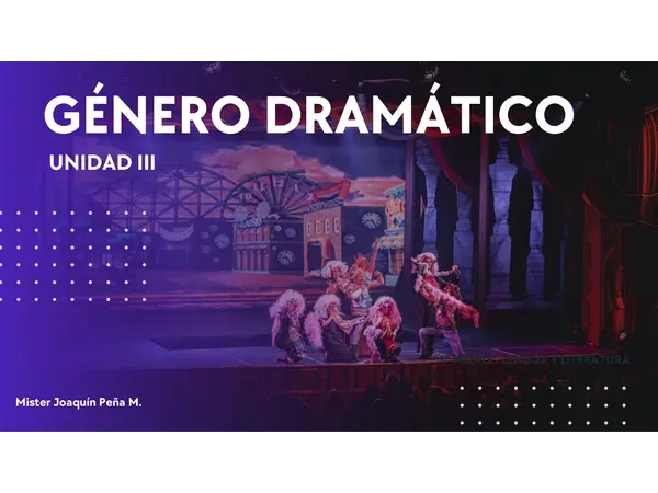 PPT GÉNERO DRAMÁTICO (1° Medio)